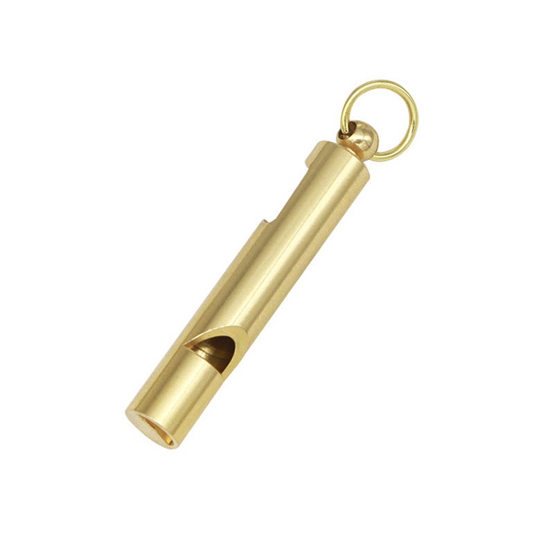 Brass whistle keychain pendant outdoor help pure copper bottle opener whistle daily metal crafts wholesale Bottle Opener whistle