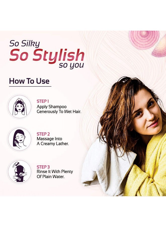ELIBLISS - Red Onion Hair Shampoo For Hair Growth & Hair Fall Control, For Men & Women Combo Pack Of 2 - Image 1