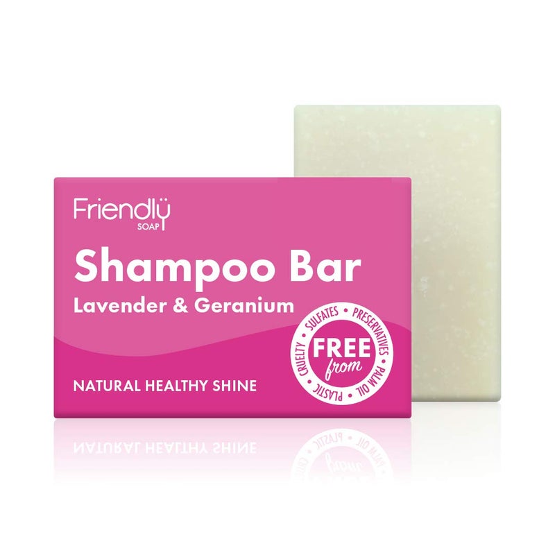 FRIENDLY SOAP Lavender Geranium Natural Shampoo Bar 95 GR
