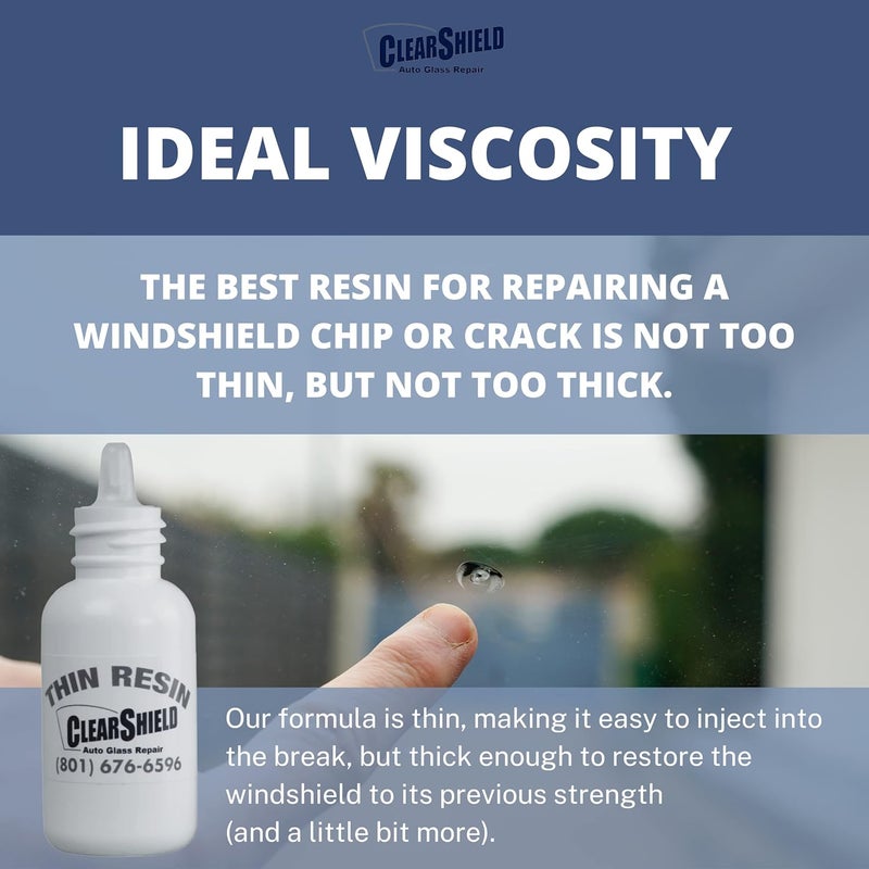 Clearshield Windshield Repair Resin - Auto Glass Repair Resin - Resin for Glass Scratch Repair - 1 Pack 15 ml Pit Sealer - Image 4