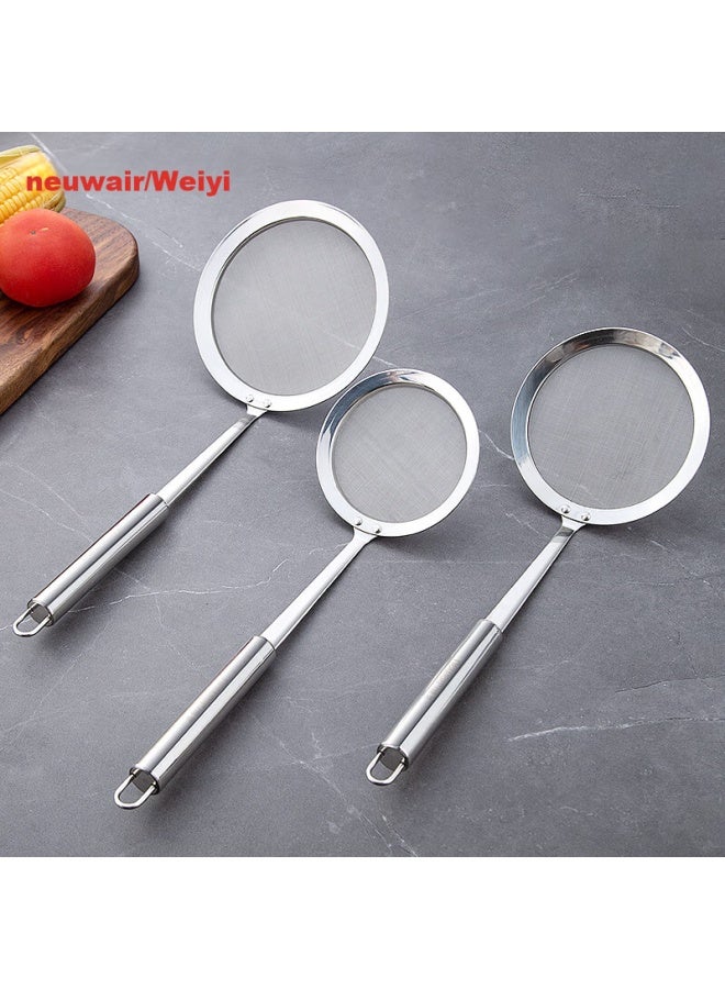 NewAir Newair 304 Stainless Steel Oil Strainer, Ultra-fine Mesh, Baby Food Strainer, Oil Filter Spoon, Colander  - Image 1