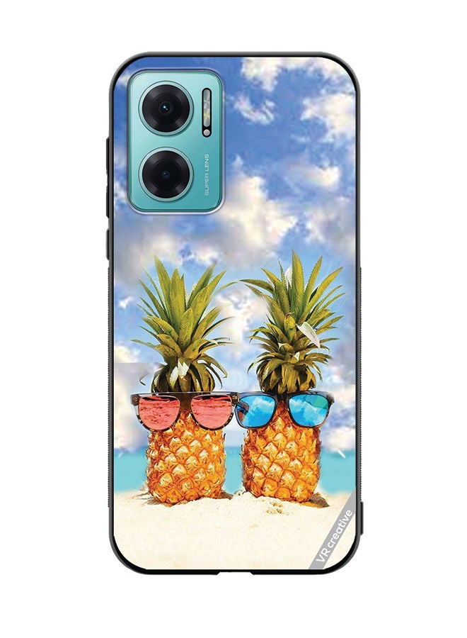 VR CREATIVE Protective Case Cover For Xiaomi Redmi Note 11E Pineapple Design Multicolour - Image 1