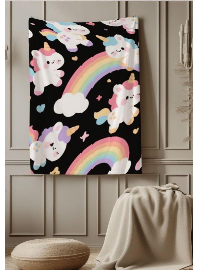 عام بطانية رقيقة من الفانيلا الكرتونية للأطفال والرضع (دافئة ومريحة، ومناسبة للنوم والألعاب) 70 سم * 100 سم - Image 1