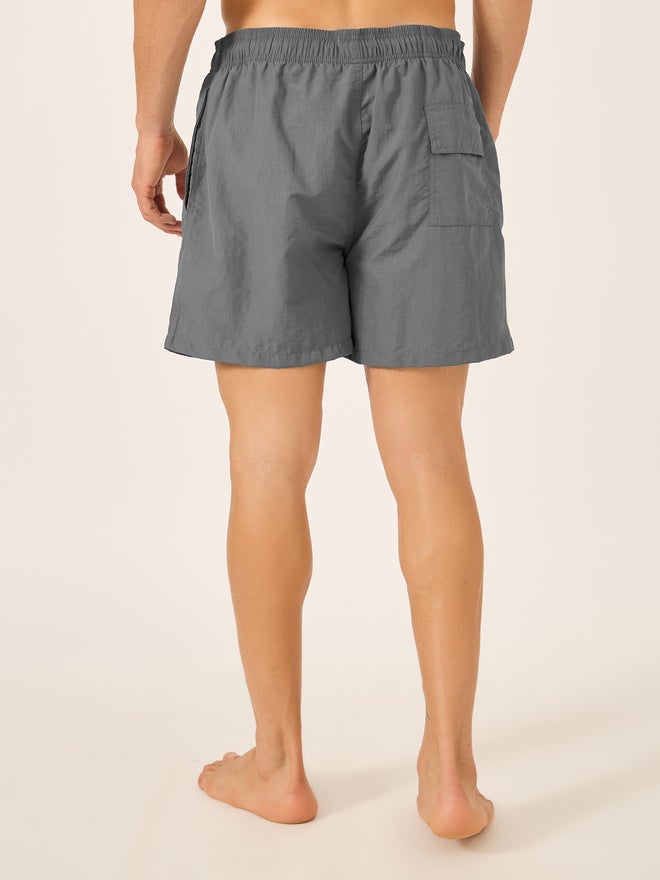 Styli Solid Regular Swim Shorts with Contrast Drawstring - Image 4