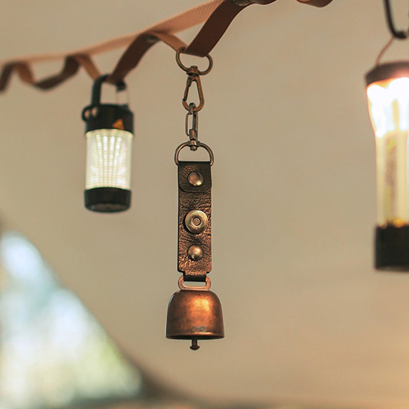 2pcs Outdoor Use Bell Pendant Camping Accessory Anti-lost Iron Bell Vintage Style Hanging Bell - Image 4