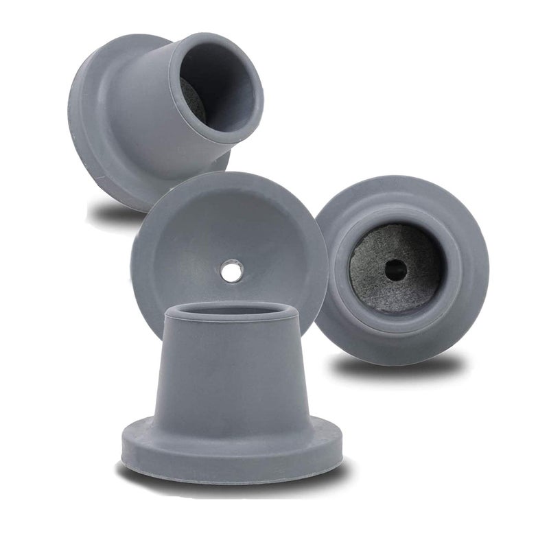 Replacement Feet for Shower Chair Bath Seat Shower stools and Transfer Bench NonSkid Shower Bench and Tub Transfer Benches Rubber Suction Cup Feet Metal Insert Reinforced 118 ID Grey