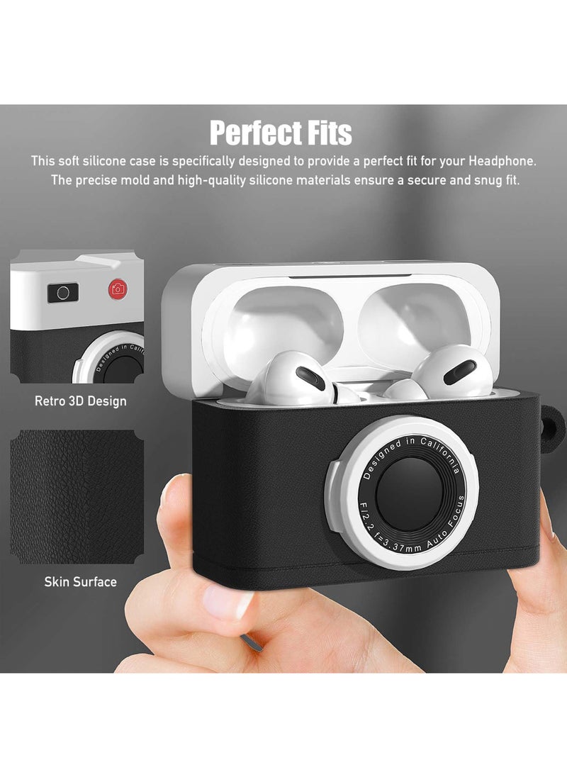 Rock Pow - for AirPods 4 (4th Generation) Case Cover,with Keychain and Cleaner Kit,Cute Cartoon Cool AirPods 4 Case,Retro 3D Camera Protective Silicone Skin Cover for Airpods 4 Case - Image 1