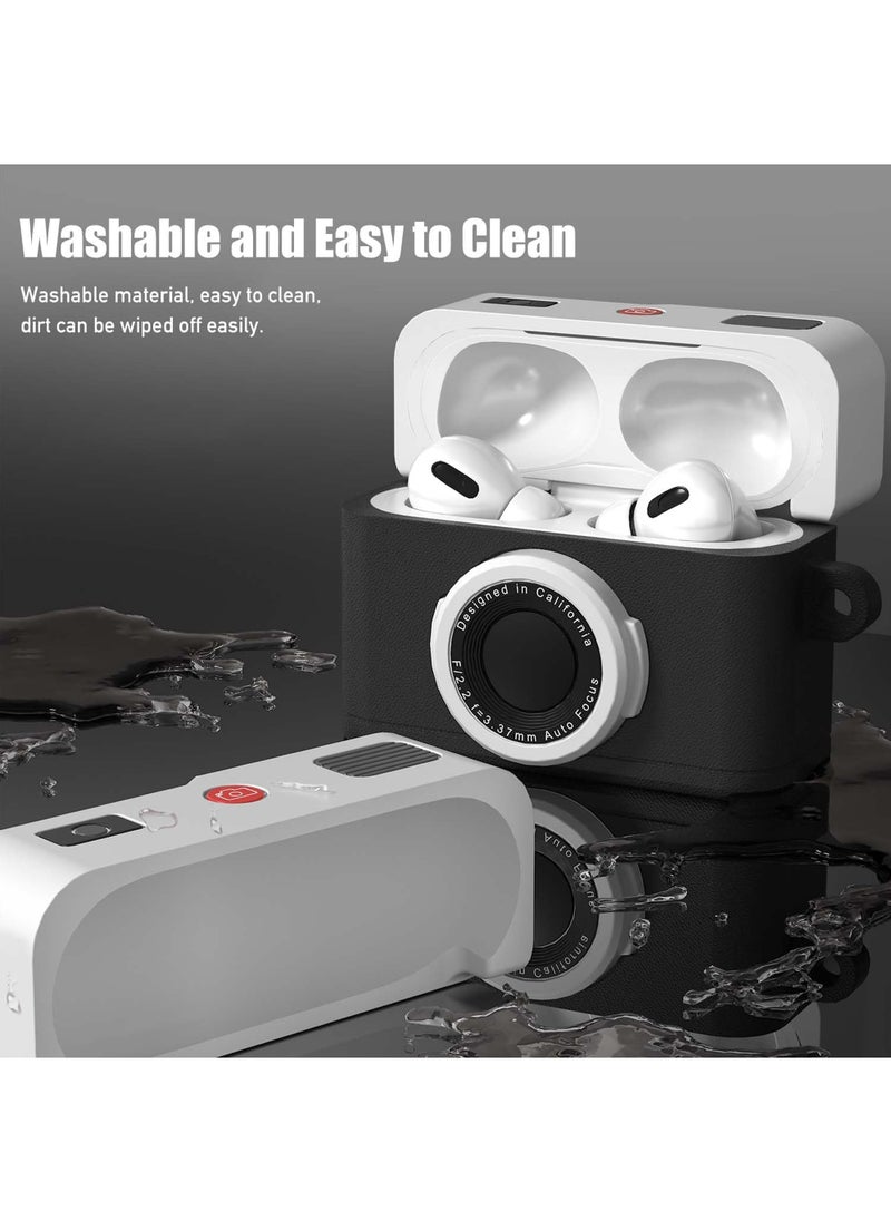 Rock Pow - for AirPods 4 (4th Generation) Case Cover,with Keychain and Cleaner Kit,Cute Cartoon Cool AirPods 4 Case,Retro 3D Camera Protective Silicone Skin Cover for Airpods 4 Case - Image 1