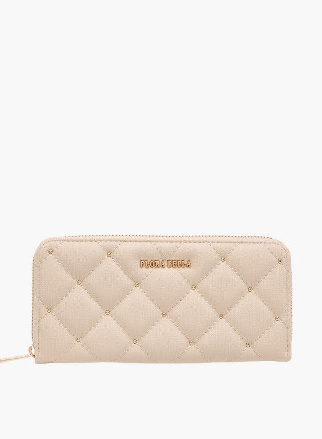 Flora Bella By Shoexpress Quilted Zip Around Wallet - Image 1