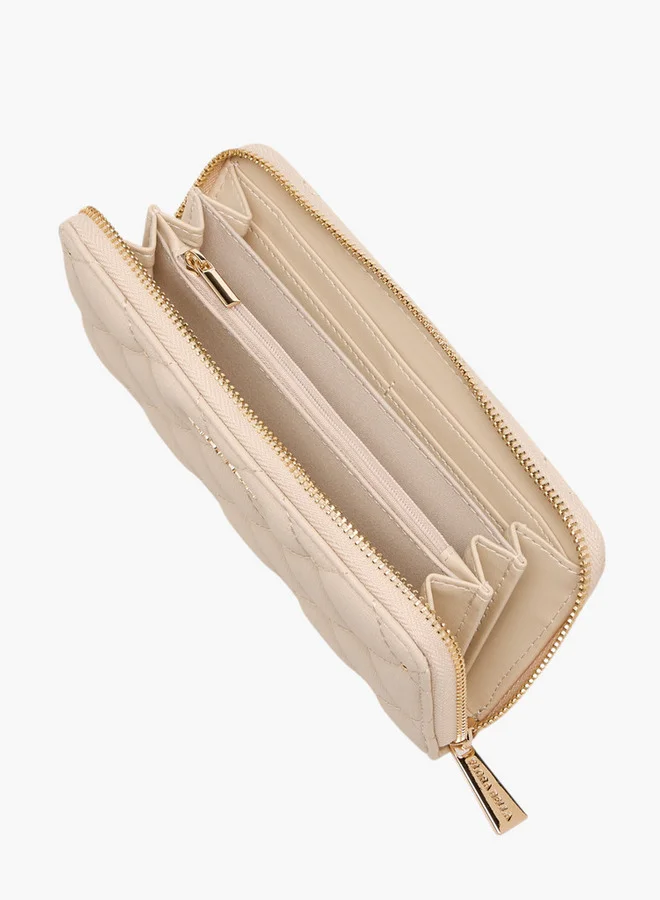 Flora Bella By Shoexpress  Quilted Zip Around Wallet  | Best Price UAE