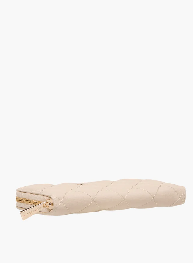 Flora Bella By Shoexpress  Quilted Zip Around Wallet  | Best Price UAE