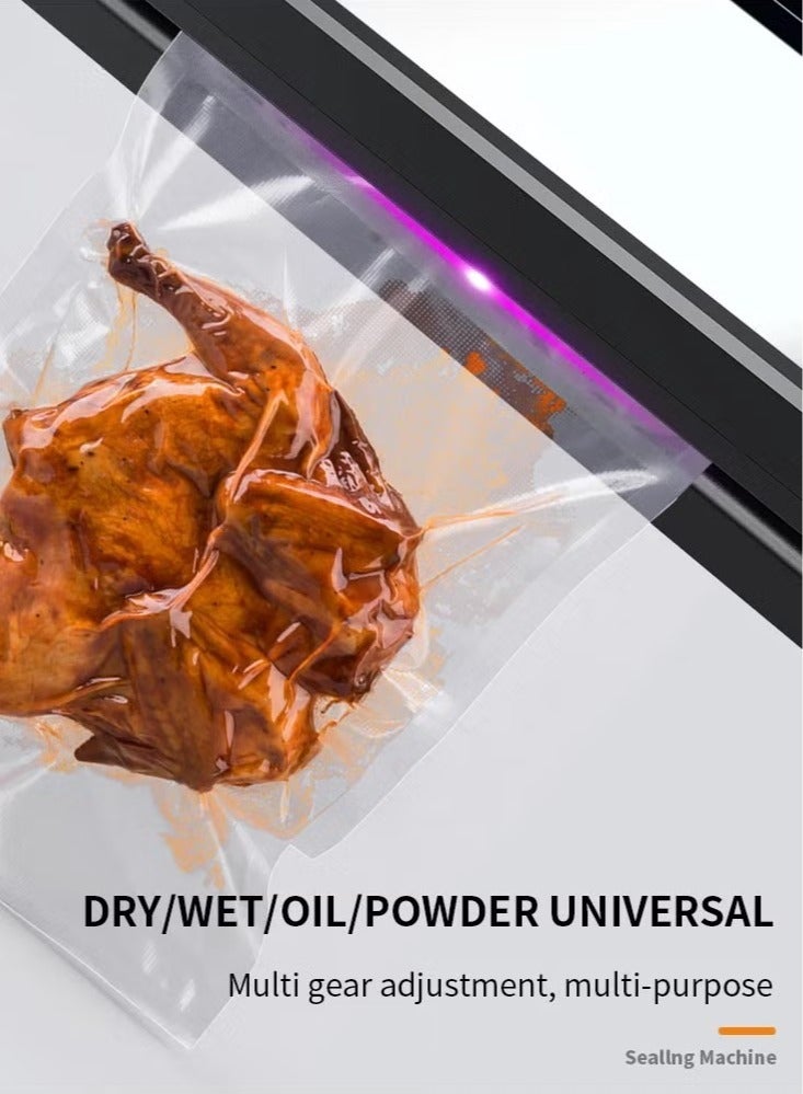 Vacuum Sealer Machine with 50 Bags, Automatic Vacuum Sealer for Food Storage, Moist&Dry Mode - Image 4