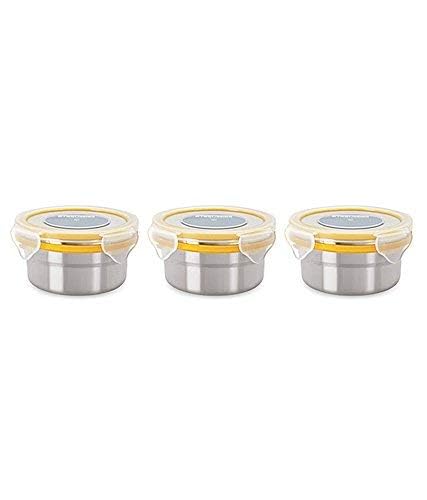 Sensimon Fullmeal Tiffin Box 3 Stainless Steel Lunch Container Leakproof Microwave Airtight Leakproof lid Containers for Kids and Adult Assorted Color 3 Container - Image 4