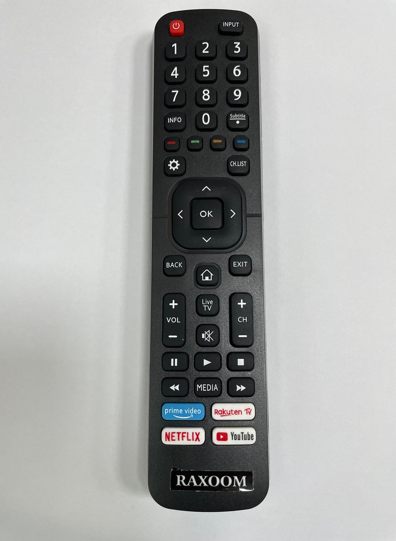 Raxoom New Replaced Remote Control EN2A27 for Hisense LED TV 55H6B 55H6B 50H7GB 50CU6000 50H5C 50H6C 50H7C 50H7GB1 50H8C 55H5C