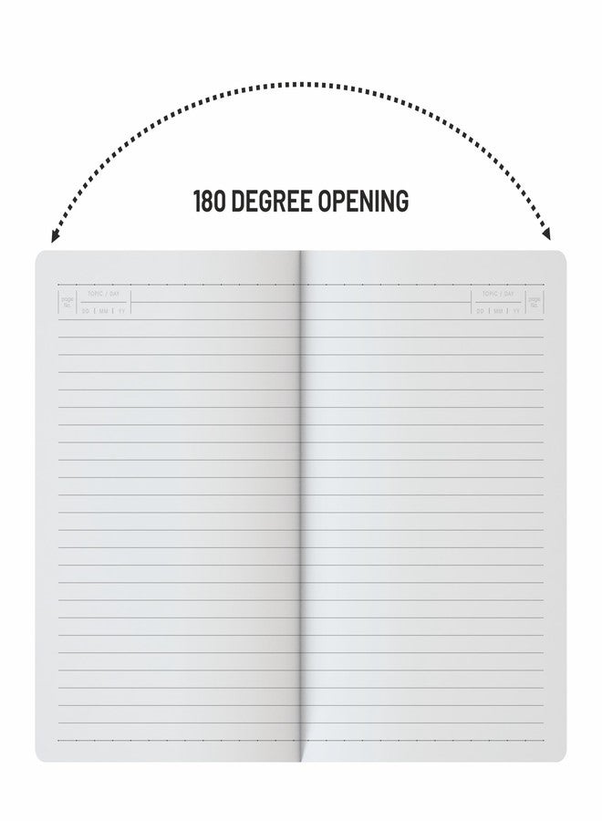 Anupam A5 EXEC Notebook | 192 Pages | College Ruled Notebook | 80 Gsm Paper | Leather PU Cover | Pen Loop | for Writing, Planning, Travel Office Use, Handy Journal, Stylish Look Journal (Burgundy) - Image 3