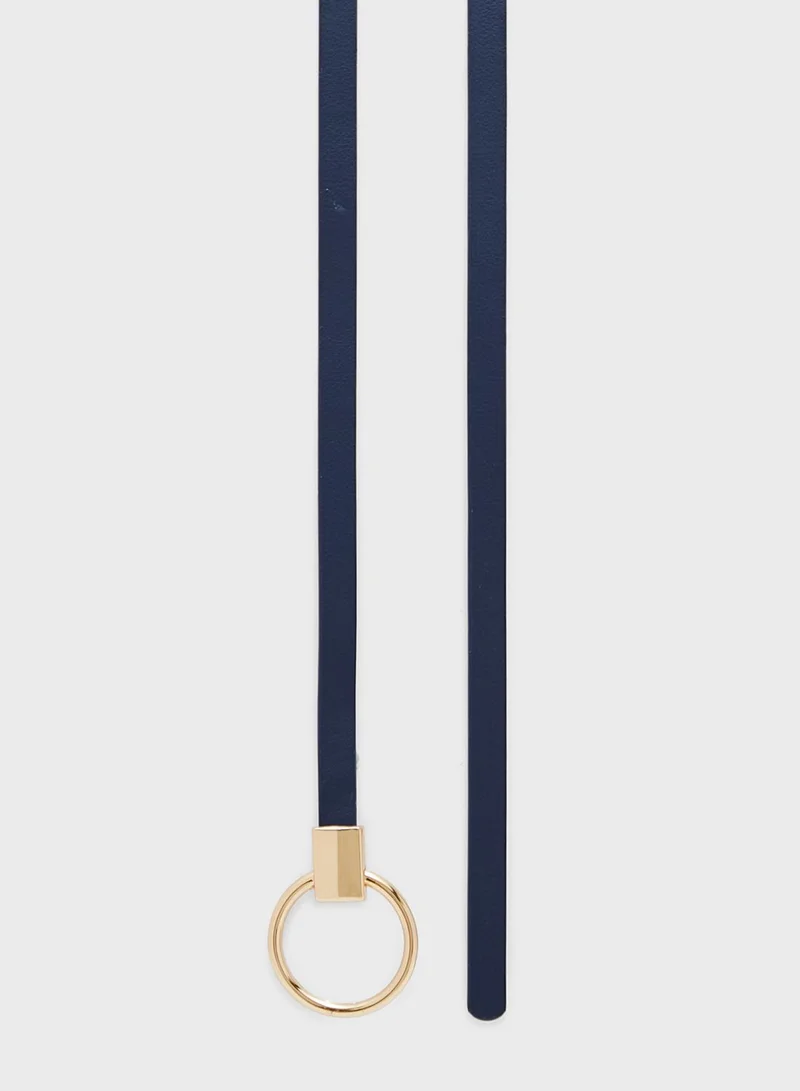 Ginger Circle And Knot Detail Belt