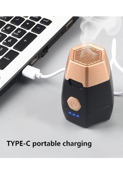 Bukhoor Electric Incense Burner,USB Rechargeable Incense Diffuser Burner,Incense Burner Dukhoon Bukhoor Aroma Diffuser Home Decor, Black  - Image 5