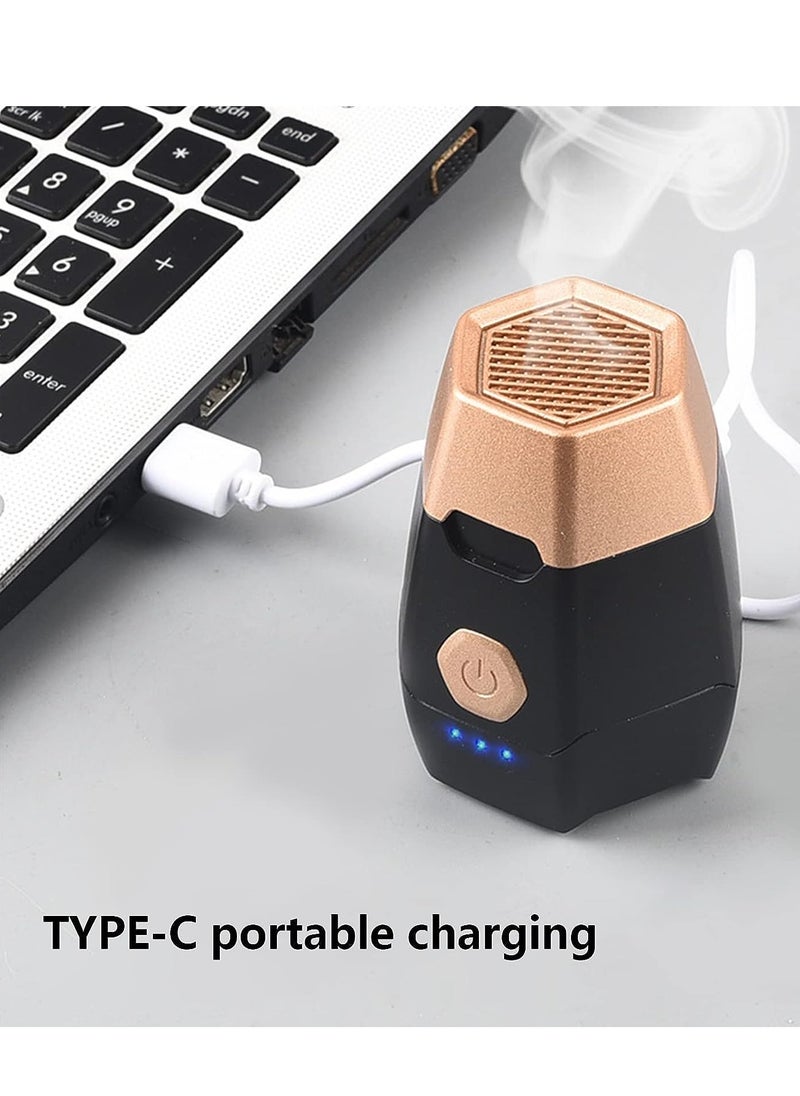 Bukhoor Electric Incense Burner,USB Rechargeable Incense Diffuser Burner,Incense Burner Dukhoon Bukhoor Aroma Diffuser Home Decor, Black  - Image 5