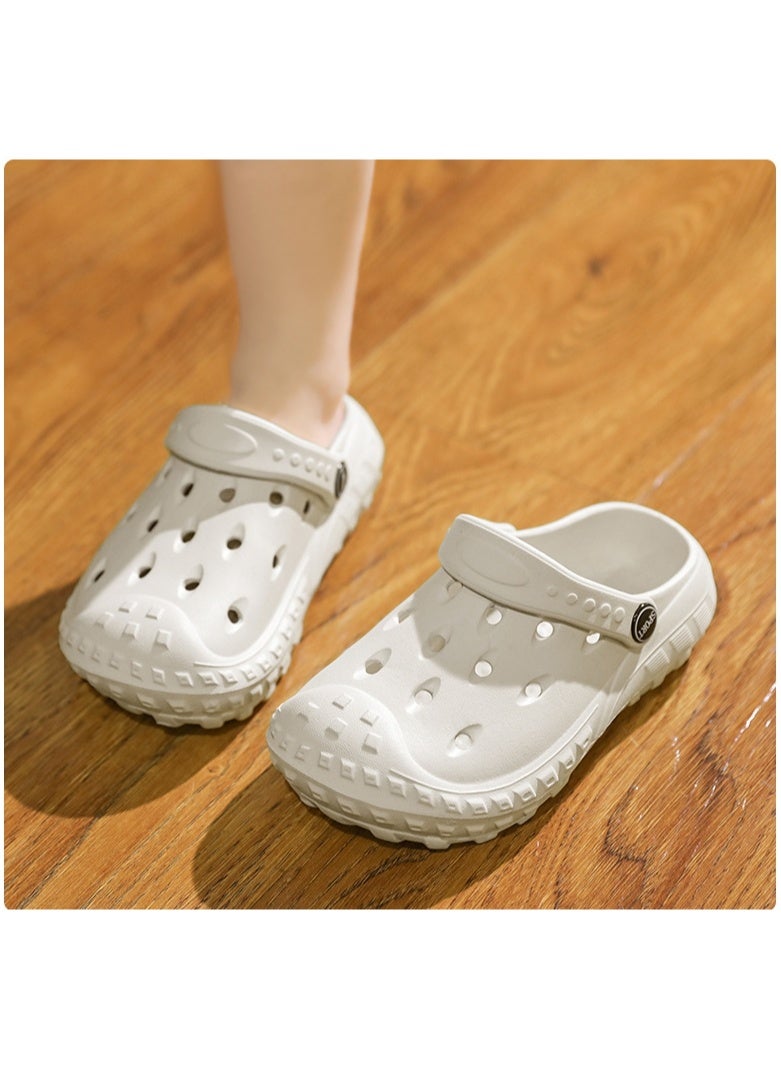 NIBEMINENT Children's Non-slip  Sandals Summer Solid Color Anti-collision Toe Cap Beach Slippers For Boys Kid's Garden Shoes  - Image 3