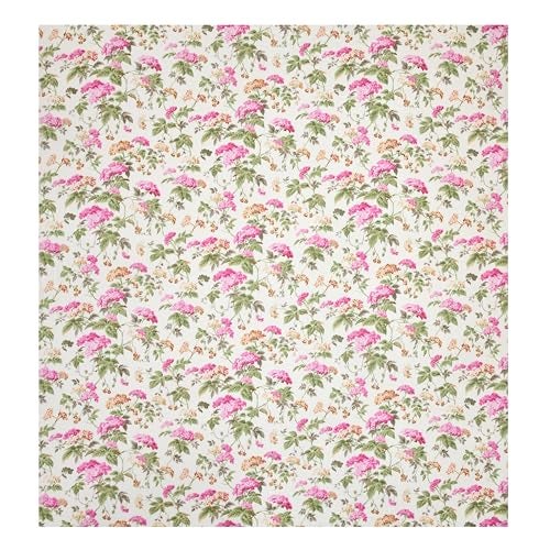 DE CAMA Since 1997 | 100% Cotton 300 TC Premium King Size Bedsheet for Double Bed (90 x 108 Inch) with 2 Pillow Covers Set (17 x 27 Inch) Hand Block Printed Bedsheet Set - Aura of Pink Flowers - Image 4