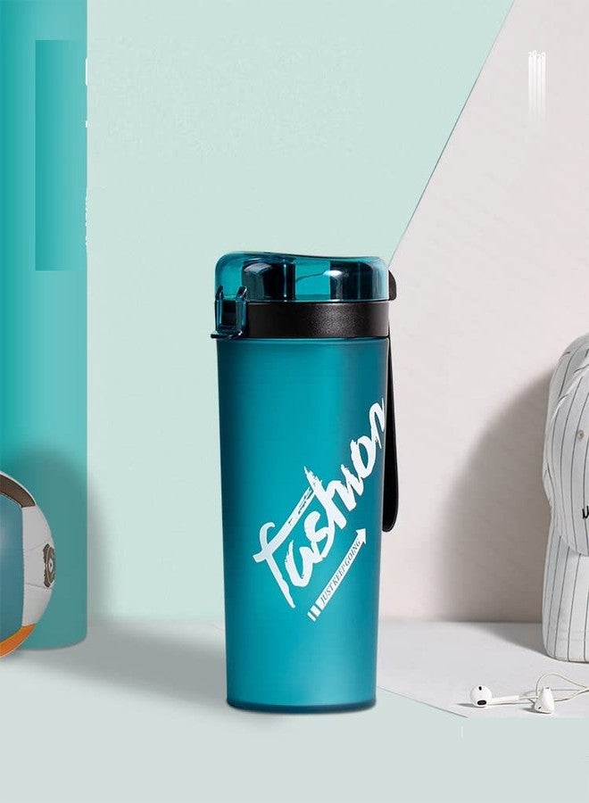 TEMSON Sports Water Bottle 400 ML - Leak-Proof Gym Bottle, Stylish Drinking Bottle, Unbreakable Water Bottle, Ideal for Office, Sports, School, Gym, Yoga, Travelling (CH-1915) (Blue) - Image 1