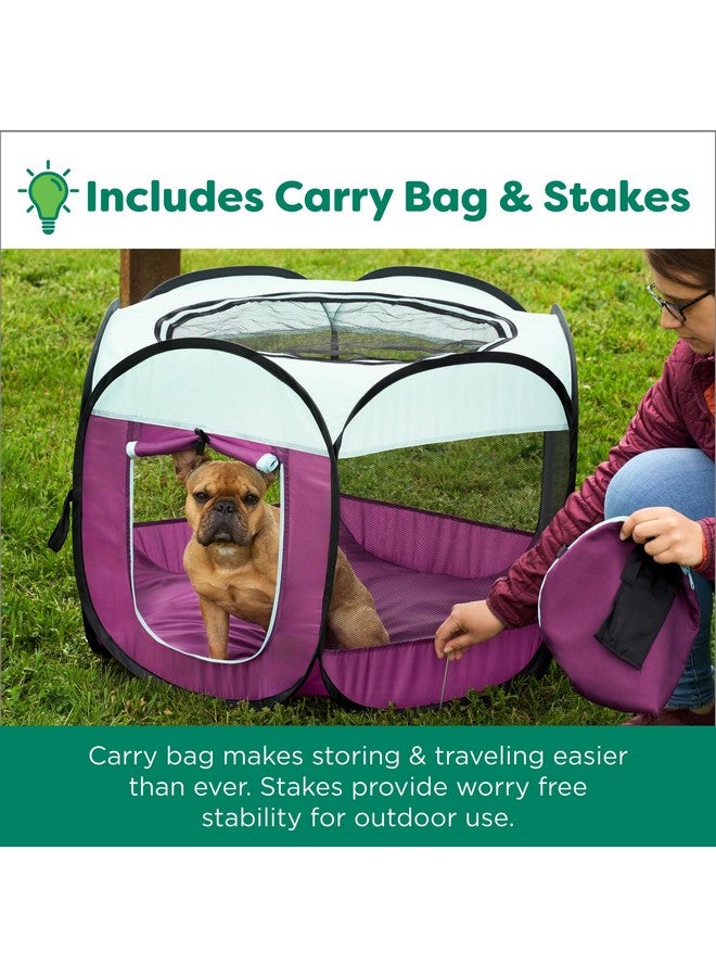 خيمة قطط قابلة للطي للعب الكلاب والقطط من فورهافن، مناسبة للاستخدام الداخلي والخارجي، قابلة للطي، قفص بسحاب للجراء - لون رمادي بيبلز، كبير - Image 5