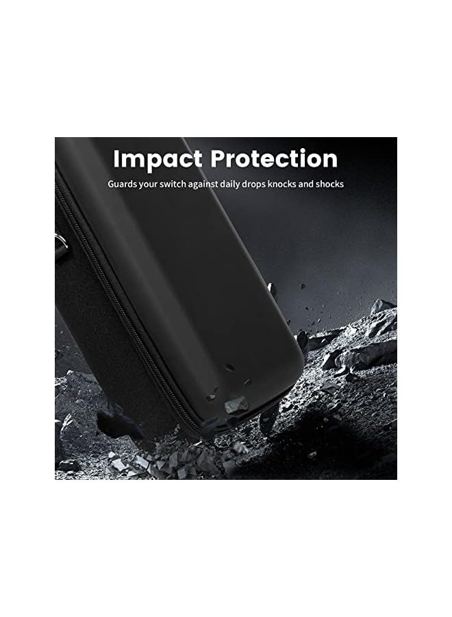 PROMASS Nintendo Switch OLED Carrying Case, Switch OLED Accessories Travel Storage Case Pouch, Deluxe Hard Shell Carrying Case for Nintendo Switch Console, Dock & Accessories - Image 4