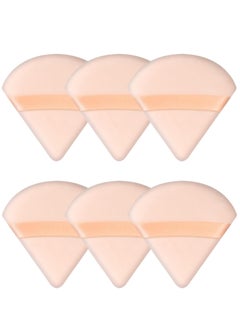 Viedouce 6 Pieces Powder Puff Face Makeup Sponge Soft Velour Triangle Powder Puffs for Loose Powder Setting Powder Cosmetic Foundation Beauty Sponge  - Image 1