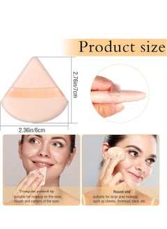 Viedouce 6 Pieces Powder Puff Face Makeup Sponge Soft Velour Triangle Powder Puffs for Loose Powder Setting Powder Cosmetic Foundation Beauty Sponge  - Image 2