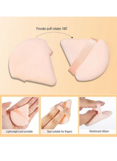 Viedouce 6 Pieces Powder Puff Face Makeup Sponge Soft Velour Triangle Powder Puffs for Loose Powder Setting Powder Cosmetic Foundation Beauty Sponge  - Image 4