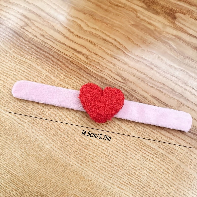 قطعتان من مشبك الستارة على شكل قلب زهري وردي لتزيين عيد الحب والحفلات - Image 3