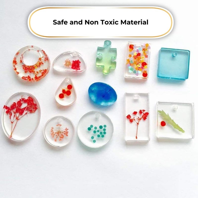 Oytra Oytra Resin Art Kit With Moulds And Tools Dried Flowers For Jewellery Making Materials Diy Floral Earrings Silicone Mold Craft Supplies For Beginners Adults Artists Professionals, Multicolor  - Image 3