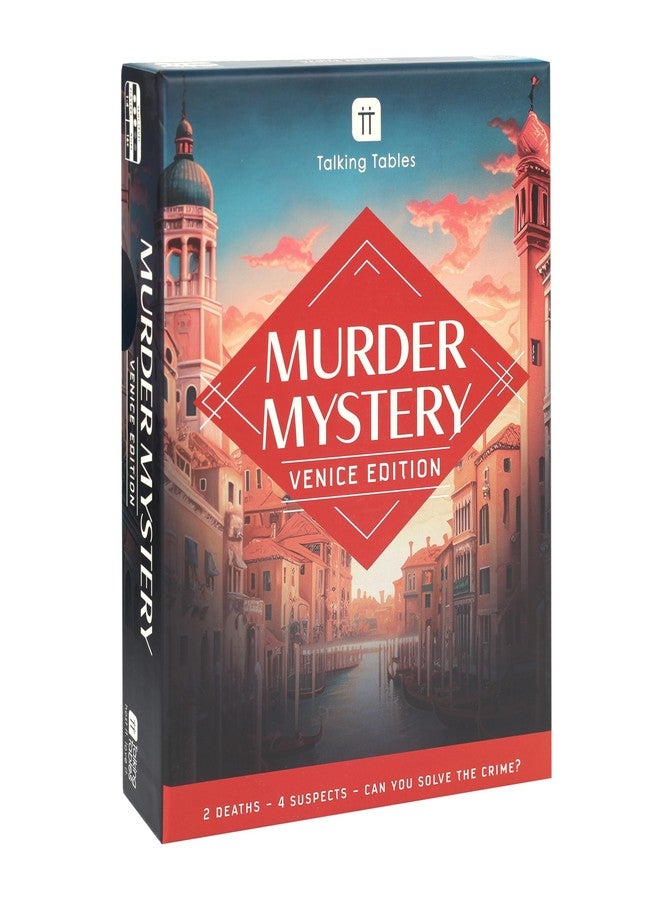 Talking Tables Murder Mystery Venice Edition Game Host Your Own Games Night, Challenges, Clues, Props, Family Games for Teens Adults Brain Teaser Puzzles Ages 16+ Players 1-4 - Image 1