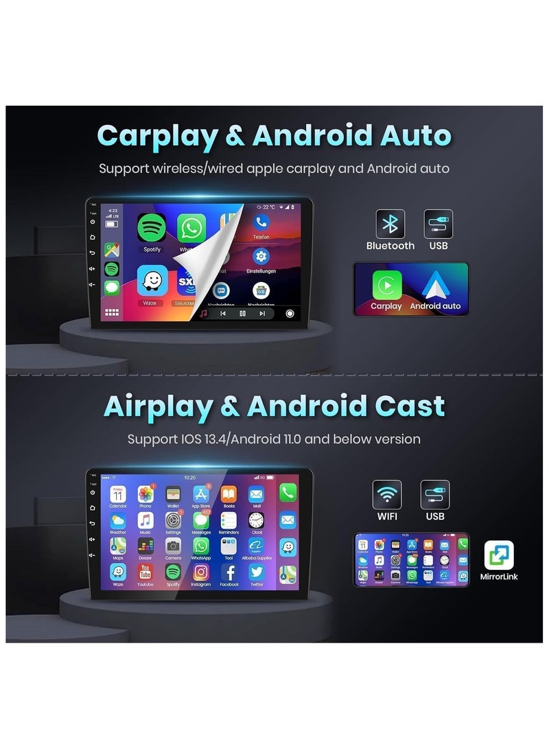 SHEZA STAR Android Car Stereo for Jeep Renegade 4GB RAM 64GB ROM Support Carplay, M-Link Wi-Fi BT, Radio GPS, 9 Inch IPS Touch Screen with AHD Camera Included - Image 4