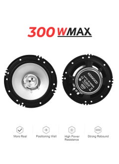 KENWOOD KENWOOD KFC-S1656 Car Speaker Dual Cone Music Speaker 30W/300W Max 16cm/6.5-inch Speaker Coaxial Flush Mount Speaker 2 Pcs Set  - Image 2