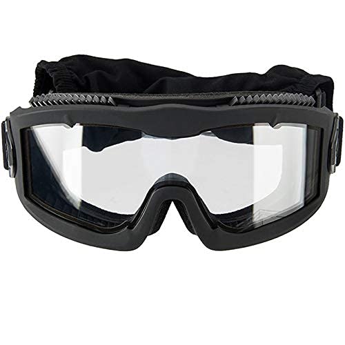 Lancer Tactical AERO Airsoft Tactical Safety Goggles -3mm Dual Pane Lens, Anti-Fog Glasses for Hunting and Cycling-One Len (Black) - Image 2