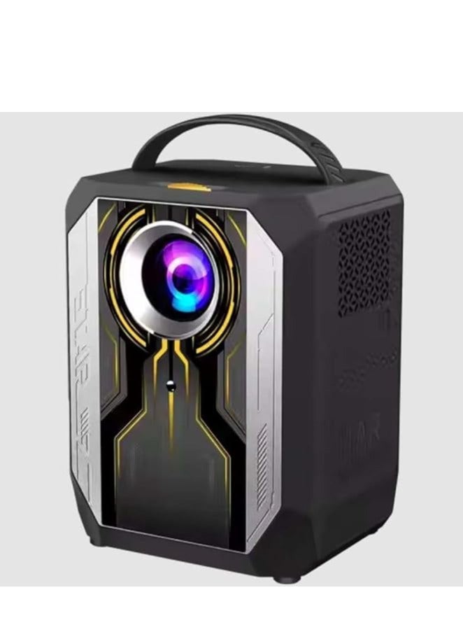 Q5 Portable Smart Home Theater, Gaming, 4K Projector, Wi-Fi 5G, Bluetooth, Android and iOS Screen Mirroring Video Projector, Manual Focus HDMI/USB/AV/Remote Control Black