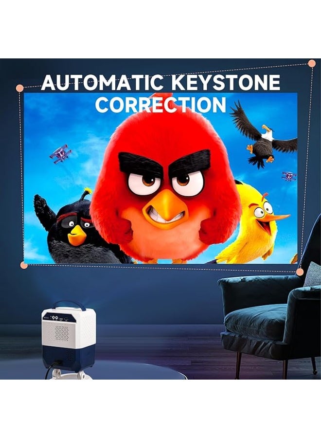 Umiio Q5 Portable Smart Home Theater, Gaming, 4K Projector, Wi-Fi 5G, Bluetooth, Android and iOS Screen Mirroring Video Projector, Manual Focus HDMI/USB/AV/Remote Control Black  - Image 5