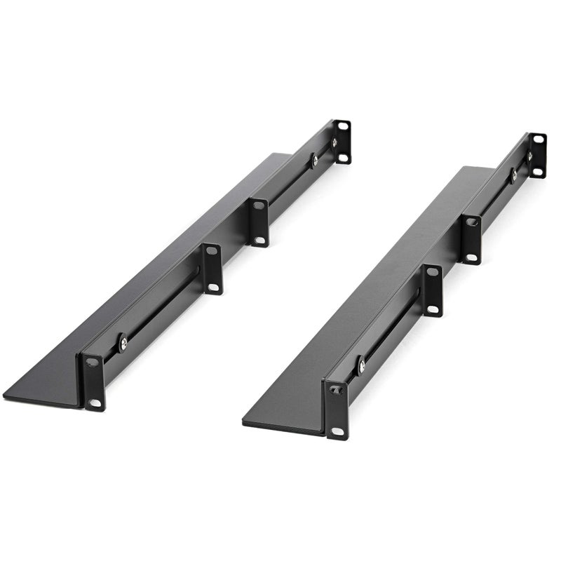 StarTech.com 1U 19 inch Server Rack Rails - 24-36 inch Adjustable Depth - Universal 4 Post Rack Mount Rails - Network Equipment/Server/UPS Mounting Rail Kit HPE ProLiant Dell PowerEdge (UNIRAILS1UB) - Image 1
