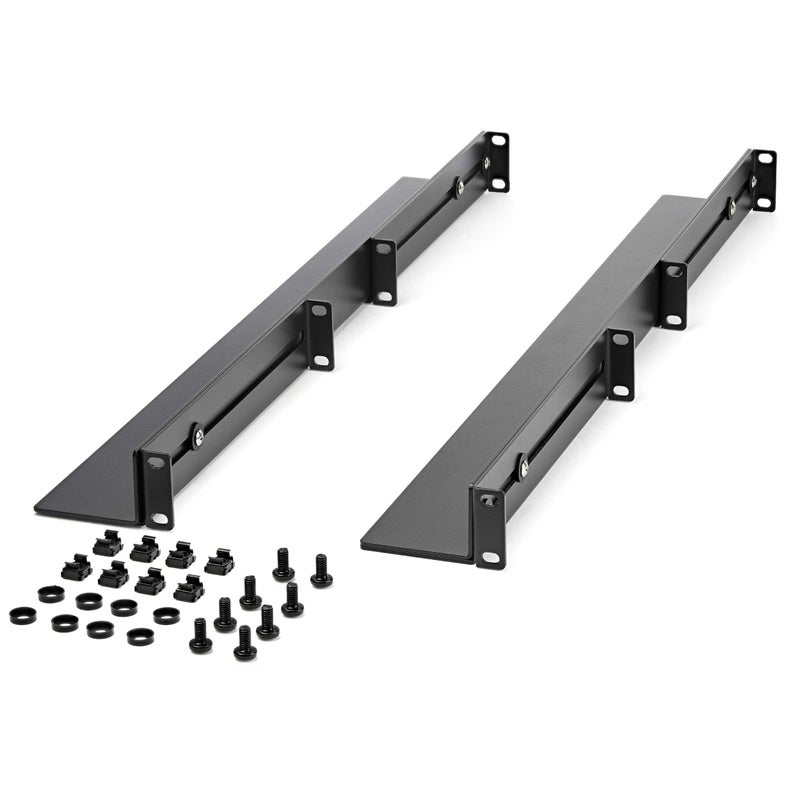 StarTech.com 1U 19 inch Server Rack Rails - 24-36 inch Adjustable Depth - Universal 4 Post Rack Mount Rails - Network Equipment/Server/UPS Mounting Rail Kit HPE ProLiant Dell PowerEdge (UNIRAILS1UB) - Image 4