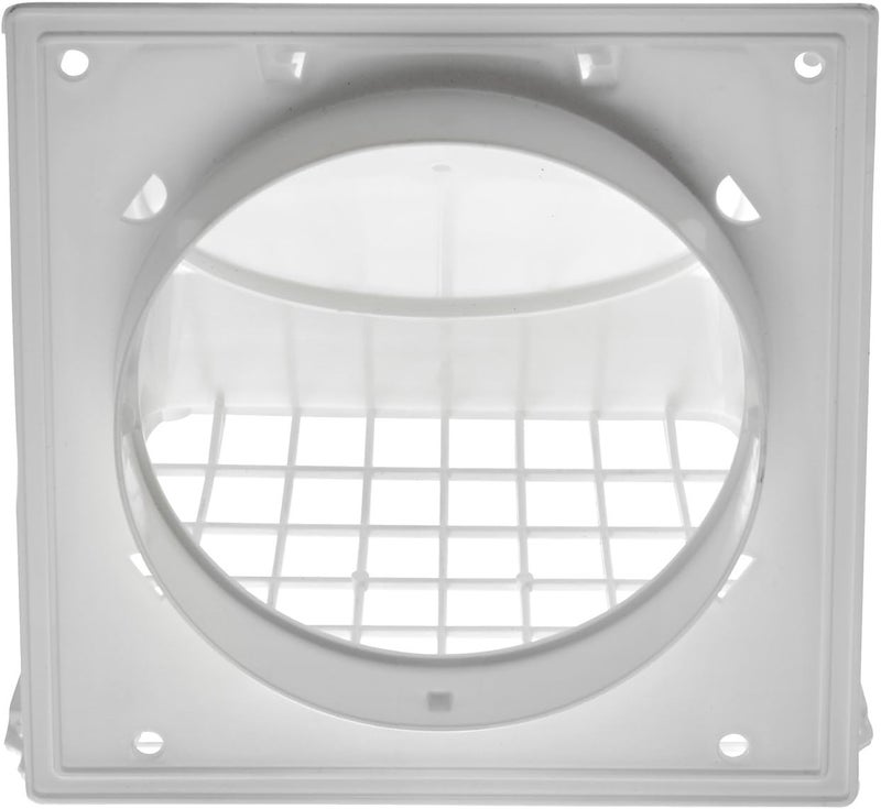 Lambro Industries 1471W Dryer Vent Hood with Removable Screen, 4 In., White - 531032 - Image 4