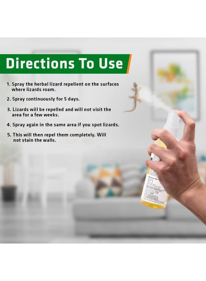 Herbal Strategi STRATEGI Herbal Lizard Repellent Spray| Made with Citronella, Lemongrass, Cedarwood & Neem| Irritant-Free, Chemical-Free |Baby-Safe, Skin-Safe, Plant-Safe | 100ml - Image 4