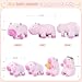 SuzziPals 5in1 Pink Capybara Plush with Babies Inside 5Pcs Set Capybara Stuffed Animal with Mommy 4 Babies Cute Plush Pillow Decor Cute 3 to 8 Year Old Girl Gift Imaginative Toy Capibara - Image 4