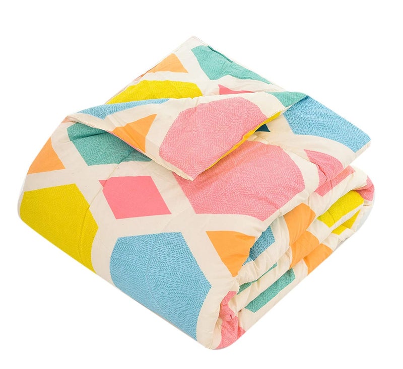 RRC RRC Classic All Season Microfiber Warm DuvetAC ComforterQuilt Special for All Seasons King Size 90x100 Pink  - Image 3
