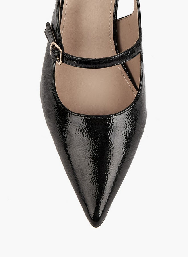 فلورا بيلا من شو إكسبرس حذاء سلاينج باك بكعب مدبب مزين بإبزيم - Image 5