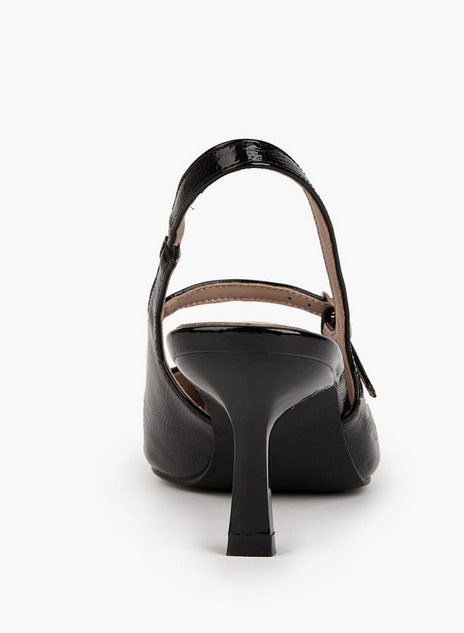 فلورا بيلا من شو إكسبرس حذاء سلاينج باك بكعب مدبب مزين بإبزيم - Image 4