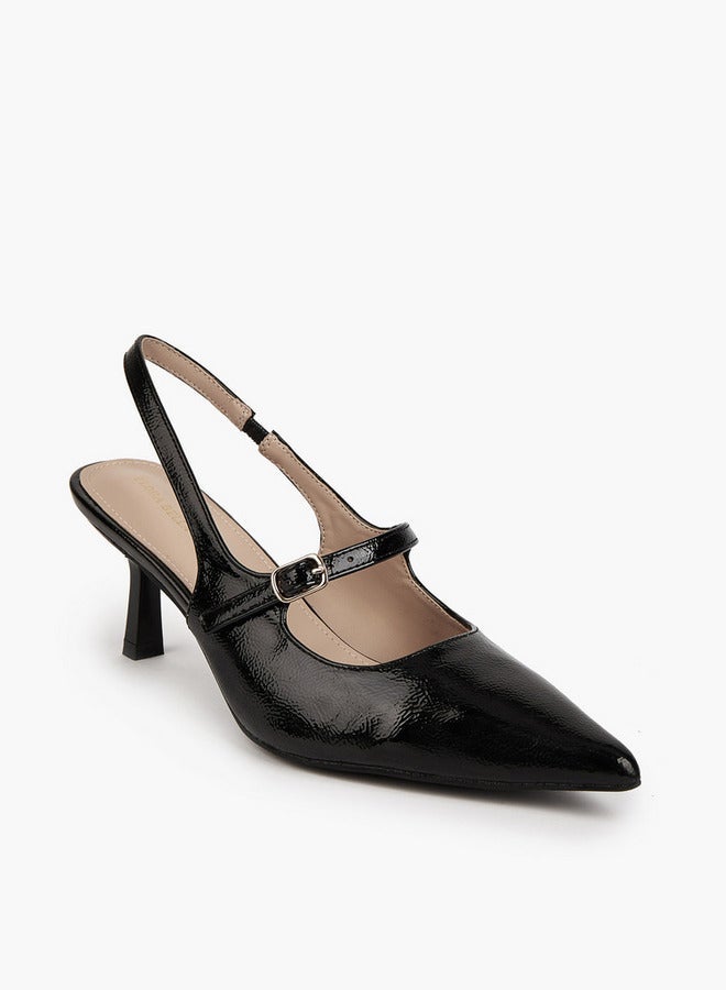 فلورا بيلا من شو إكسبرس حذاء سلاينج باك بكعب مدبب مزين بإبزيم - Image 3