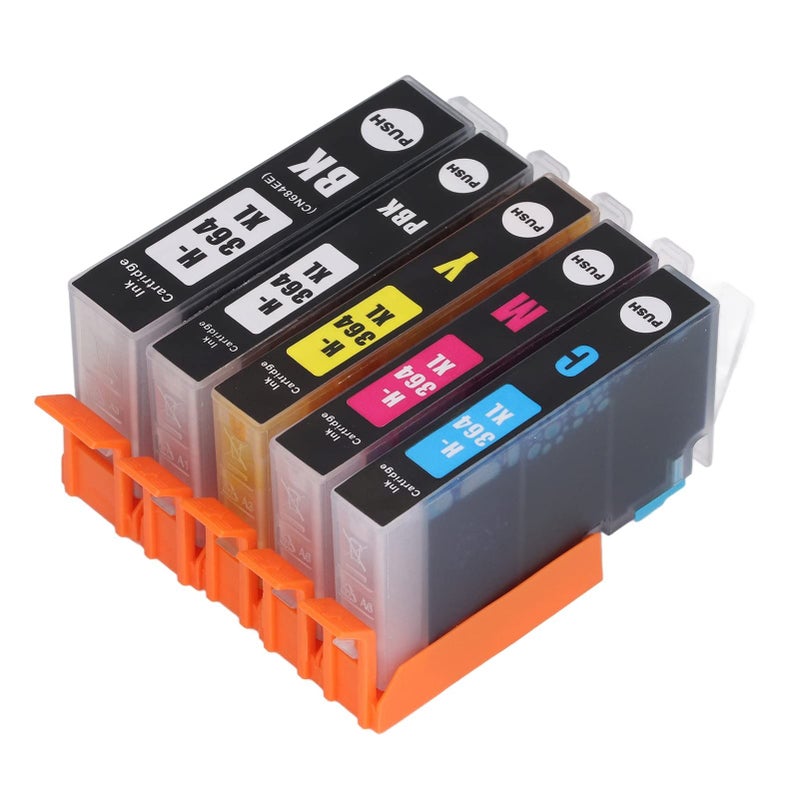 Clear Fadeless Print Ink Cartridge for Photosmart B8550 B8553 B8558 C6380 C6383 5 Colors - Image 2