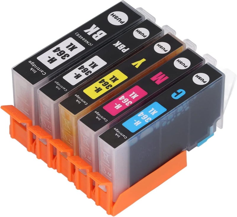 Clear Fadeless Print Ink Cartridge for Photosmart B8550 B8553 B8558 C6380 C6383 5 Colors - Image 1
