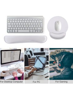 KASTWAVE 2 Pieces Keyboard Wrist Rest Pad and Mouse Wrist Rest Support Mouse Pad Set  - Image 3